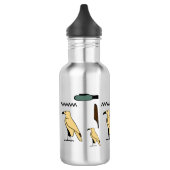 Diana Naam in Hiërogliefen symbolen van het oude E Waterfles (Links)