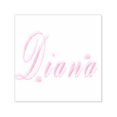 Diana Name Logo, Zelfinktende Stempel (Design)