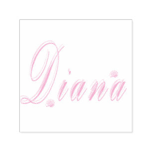 Diana Name Logo, Zelfinktende Stempel