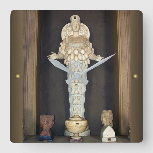 Diana of Ephesus Vierkante Klok (Voorkant)