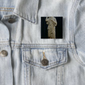 Diana of Gabii Vierkante Button 5,1 Cm (In situ)