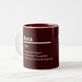 Diana Personalized Name Coffee Mug Tweekleurige Koffiemok (Voorkant links)