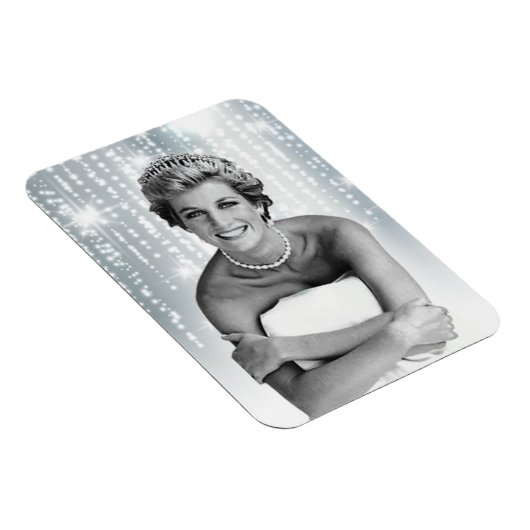 Diana, prinses van Wales 1990 gestileerd Magneet (Rechterzijde)