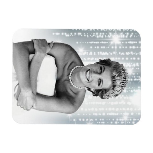 Diana, prinses van Wales 1990 gestileerd Magneet (Horizontaal)