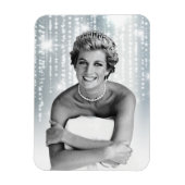 Diana, prinses van Wales 1990 gestileerd Magneet (Verticaal)