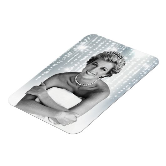 Diana, prinses van Wales 1990 gestileerd Magneet (Linkerzijde)