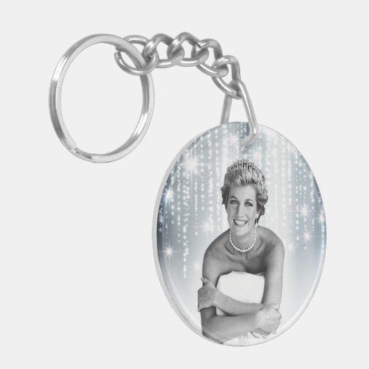 Diana, prinses van Wales 1990 gestileerd Sleutelhanger (Voorkant Links)
