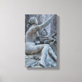 Diana Roman Godess beeld op de Plaza Canvas Afdruk (Voorkant)