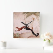 Diana The Huntress Art Deco Clock Vierkante Klok (Huis)