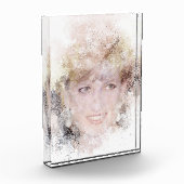 Diana The People's Princess Waterverf Portrait Fotoblokken (Links)