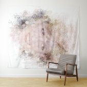 Diana The People's Princess Waterverf Portrait Wandkleed (In Situ (horizontaal))