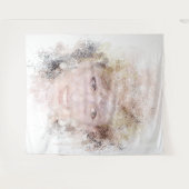 Diana The People's Princess Waterverf Portrait Wandkleed (Voorkant (horizontaal))