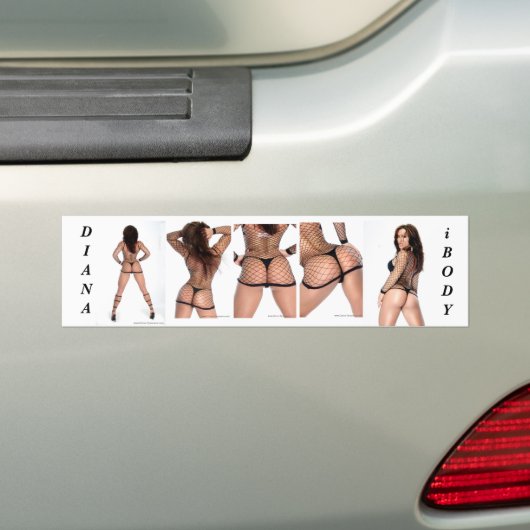 Diana Tyuleneva Bootie Bumpersticker, iBODY Bumpersticker (Op auto)