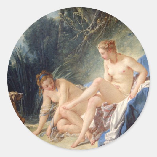 Diana verlaat haar Bath Ronde Sticker (Voorkant)