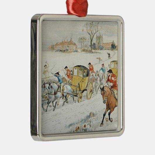 Diana Wood's bruiloft: terugkeer van de kerk Metalen Ornament (Rechts)