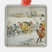 Diana Wood's bruiloft: terugkeer van de kerk Metalen Ornament (Voorkant)