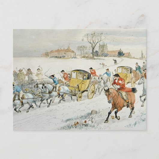 Diana Wood's bruiloft: terugzending van de kerk Briefkaart (Voorkant)