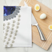 Diana's Sapphire Choker Ketting Theedoek (Quarter Fold)