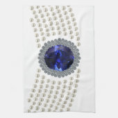 Diana's Sapphire Choker Ketting Theedoek (Verticaal)