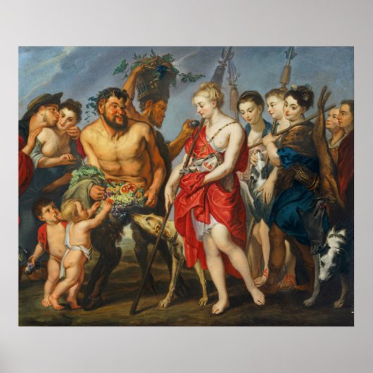 Diana's terugkeer van de jacht poster (Voorkant)