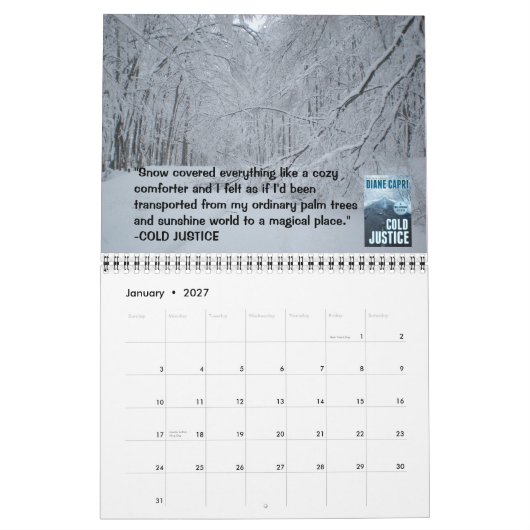 DIANE CAPRI 2015 CALENDAR KALENDER (Jan 2027)