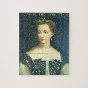 Diane de Poitiers (olie op canvas) Legpuzzel