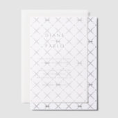 Diane hedendaagse chique moderne bruiloft vellum uitnodigingen (Offset (Uitnodiging))