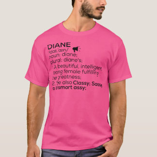 Diane Naam Definitie Diane Vrouw Naam T-shirt