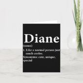 Diane Name Definition Funny D  Kaart (Voorkant)