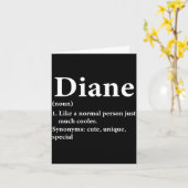 Diane Name Definition Funny D  Kaart (Gele Bloem)