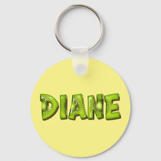 Diane Name Kiwi Design Schlüsselanhänger Sleutelhanger (Voorkant)