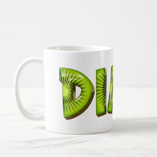 Diane Name Kiwi Style Tasse Teetasse Kaffeetasse Koffiemok (Links)