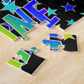 "DIANE" Voornaam, geun "HAPPY BIRTHDAY" Legpuzzel (Zijkant)