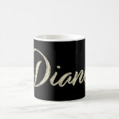 Diane white gold Handwriting Tasse Kaffeetasse Koffiemok (Center)