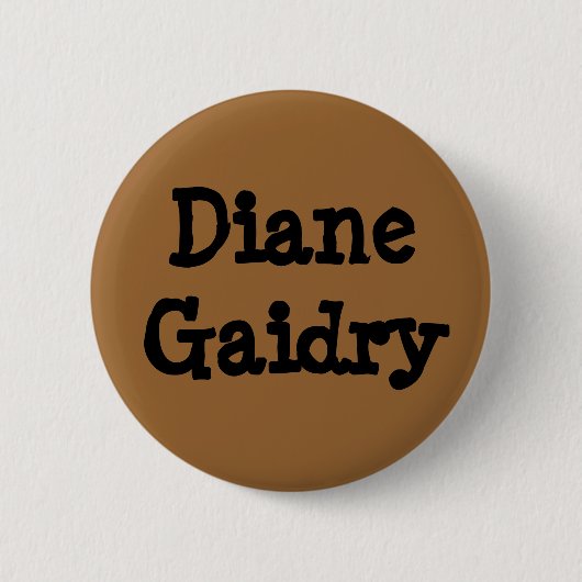 DianeGaidry Ronde Button 5,7 Cm (Voorkant)