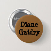 DianeGaidry Ronde Button 5,7 Cm (Voorkant /achterkant)