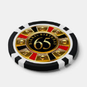 Diane's 65ste dag poker chips (Enkel)