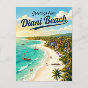 Diani Beach Kenia Briefkaart