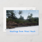 Diani Beach Kenya Briefkaart (Voorkant / Achterkant)