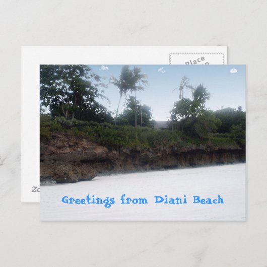 Diani Beach Kenya Briefkaart (Voorkant / Achterkant)