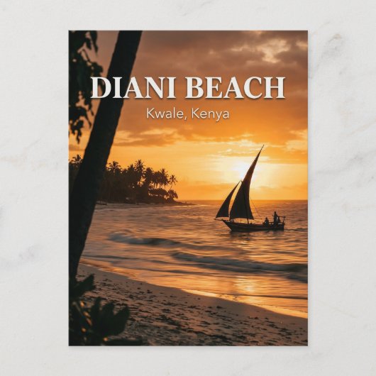 Diani Beach, Ukunda, Kwale County Briefkaart (Voorkant)