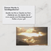 Dianna Newby is Sandiegodianna*, Zazzle me dit.. Visitekaartje (Voorkant / Achterkant)