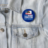 Dianne Feinstein voor California Senate 2018 Ronde Button 5,7 Cm (In situ)