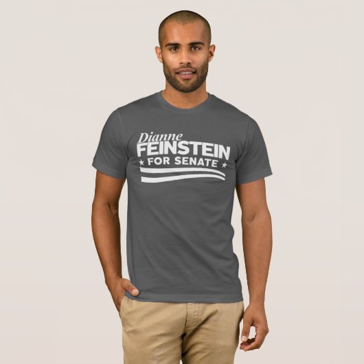 Dianne Feinstein voor senaat T-shirt (Voorkant volledig)