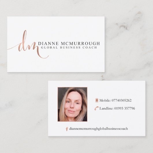 Dianne McMurrough Visitekaartje (Voorkant / Achterkant)