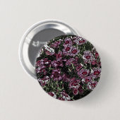 DIANTHUS BLOEMEN RONDE BUTTON 5,7 CM (Voorkant /achterkant)