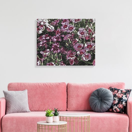 DIANTHUS CANVAS AFDRUK (Insitu (Woonkamer))