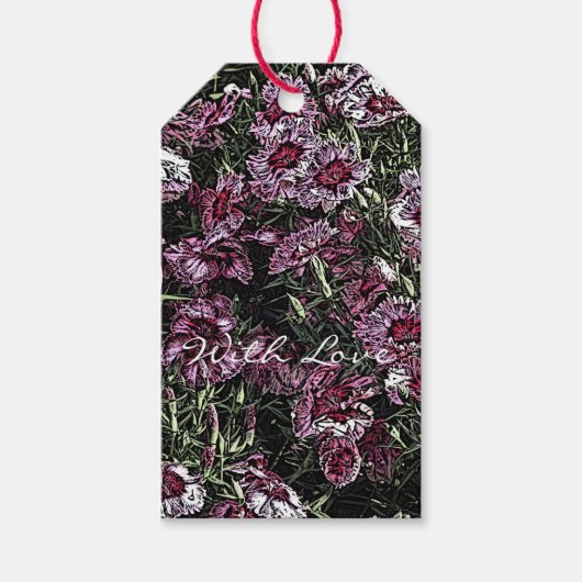 DIANTHUS FLOWERS CADEAULABEL (Voorkant)