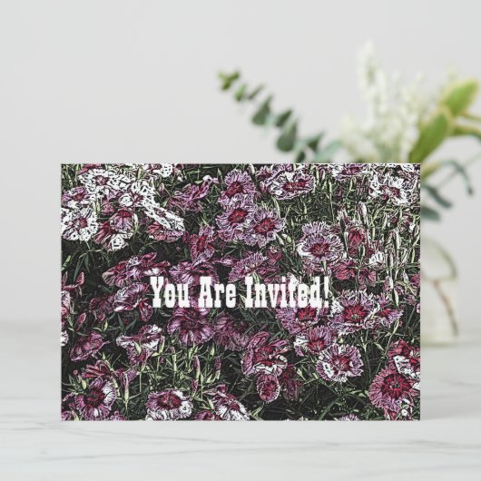 DIANTHUS FLOWERS KAART (Staand voorkant)