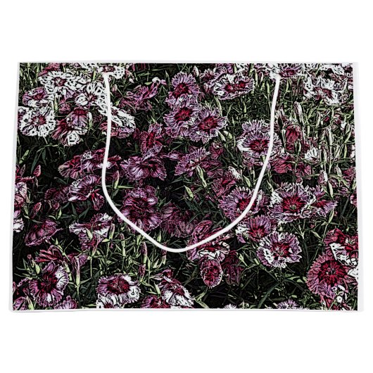 DIANTHUS FLOWERS LARGE CADEAUTASJE (Voorkant)